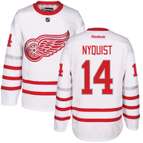 Gustav Nyquist Detroit Red Wings white Classic jersey