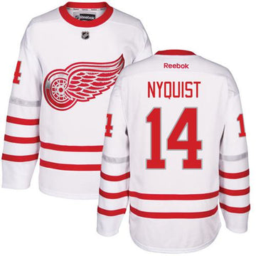 Gustav Nyquist Detroit Red Wings white Classic jersey