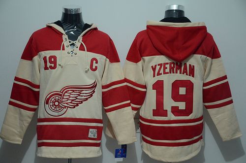 Steve Yzerman Detroit Red Wings cream jersey