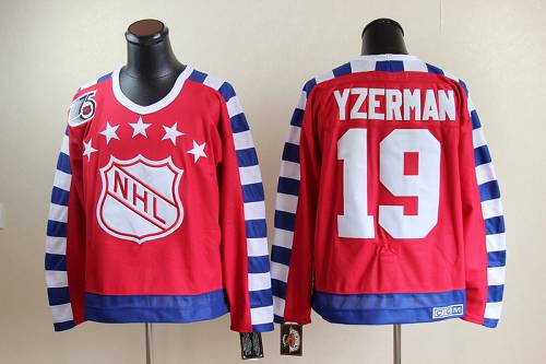 Steve Yzerman Detroit Red Wings red Throwback jersey