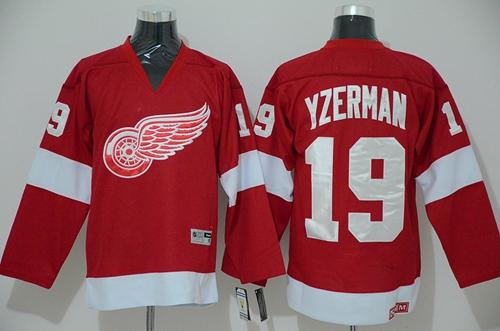 Steve Yzerman Detroit Red Wings red jersey
