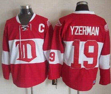 Steve Yzerman Detroit Red Wings red Winter Classic jersey