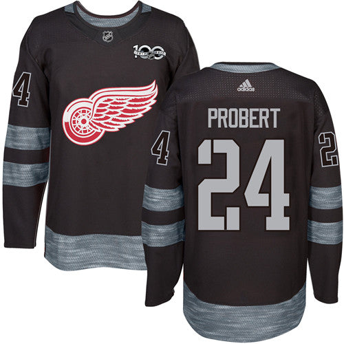 Bob Probert Detroit Red Wings black jersey
