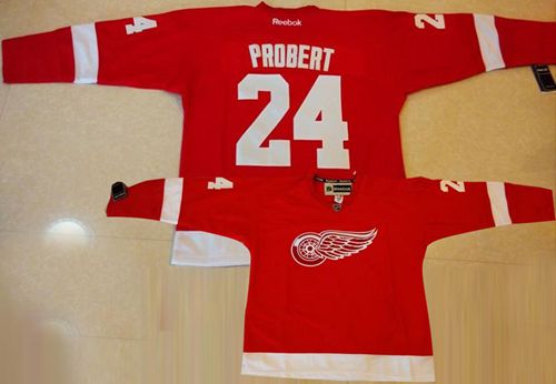 Bob Probert Detroit Red Wings red jersey