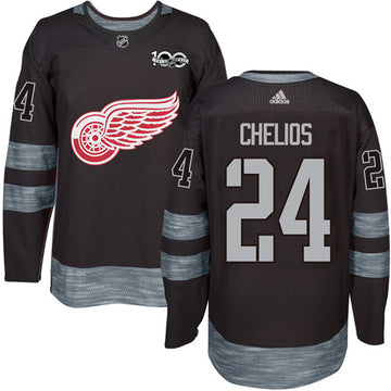 Chris Chelios Detroit Red Wings black jersey