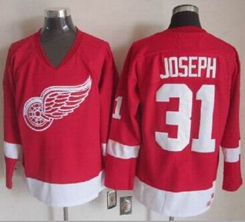 Curtis Joseph Detroit Red Wings red Throwback jersey