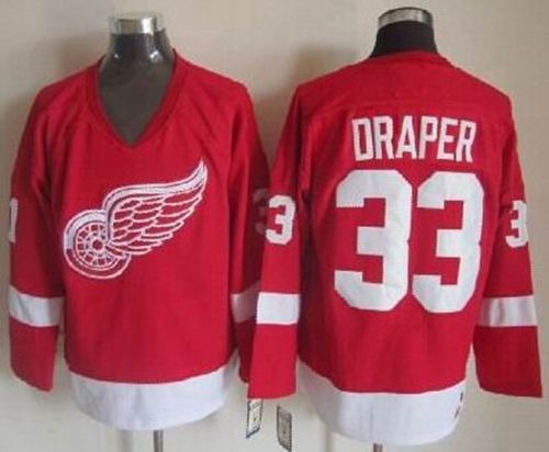 Kris Draper Detroit Red Wings red Throwback jersey