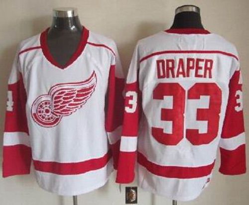 Kris Draper Detroit Red Wings white Throwback jersey