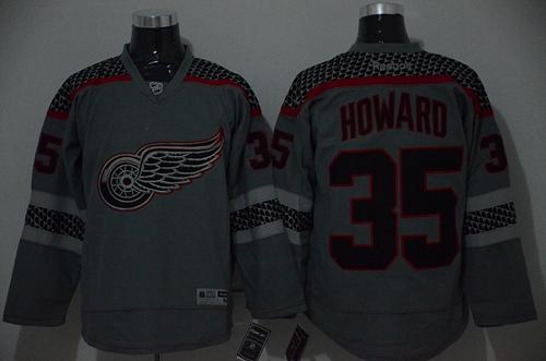 Jimmy Howard Detroit Red Wings charcoal Fashion jersey