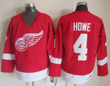 Gordie Howe Detroit Red Wings red Throwback jersey