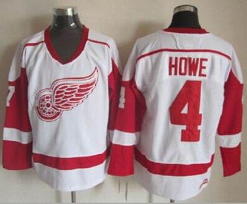 Gordie Howe Detroit Red Wings white Throwback jersey