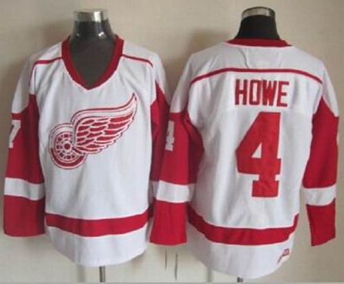 Gordie Howe Detroit Red Wings white Throwback jersey
