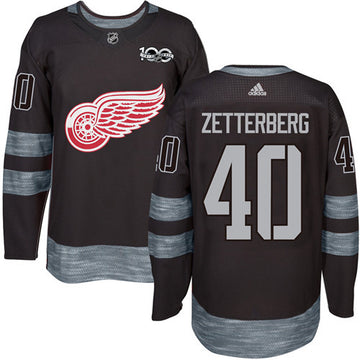 Henrik Zetterberg Detroit Red Wings black jersey