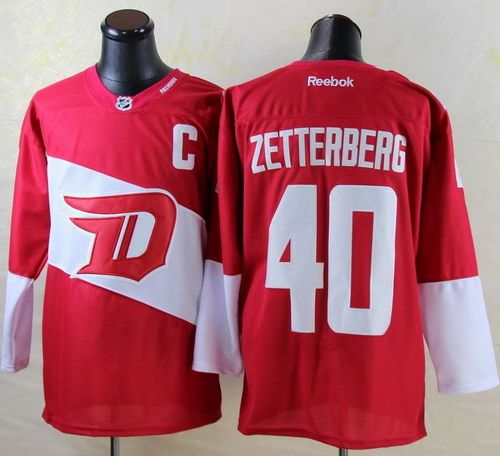 Henrik Zetterberg Detroit Red Wings red Stadium Series jersey