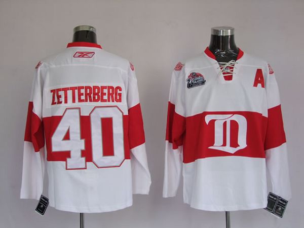 Henrik Zetterberg Detroit Red Wings white Winter Classic jersey