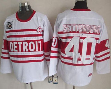 Henrik Zetterberg Detroit Red Wings white jersey