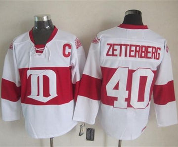Henrik Zetterberg Detroit Red Wings white Winter Classic jersey