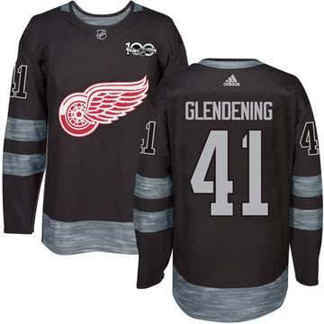 Luke Glendening Detroit Red Wings black jersey