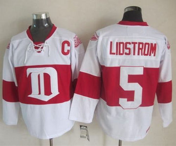 Nicklas Lidstrom Detroit Red Wings white Winter Classic jersey