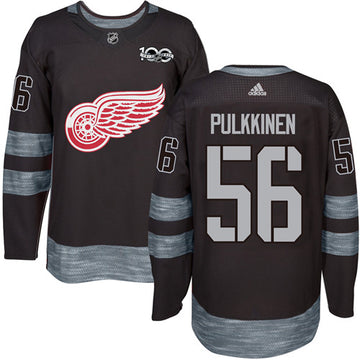 Teemu Pulkkinen Detroit Red Wings black jersey