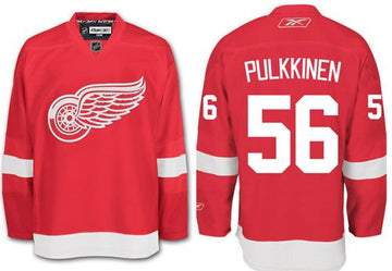 Teemu Pulkkinen Detroit Red Wings red jersey