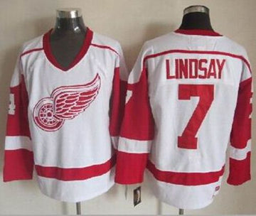 Ted Lindsay Detroit Red Wings white Throwback jersey