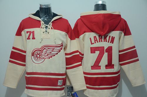 Dylan Larkin Detroit Red Wings cream jersey