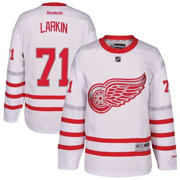 Dylan Larkin Detroit Red Wings white Classic jersey