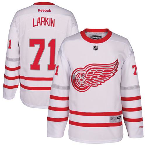 Dylan Larkin Detroit Red Wings white Classic jersey