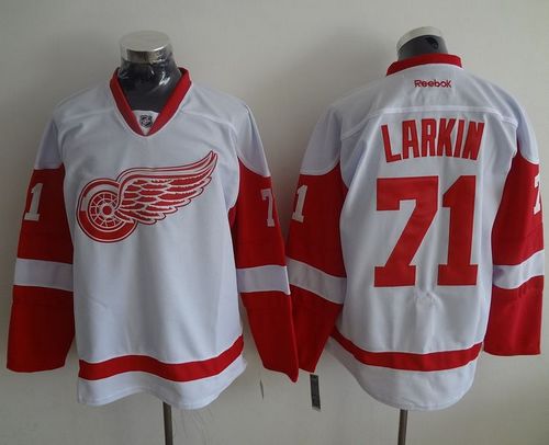 Dylan Larkin Detroit Red Wings white jersey