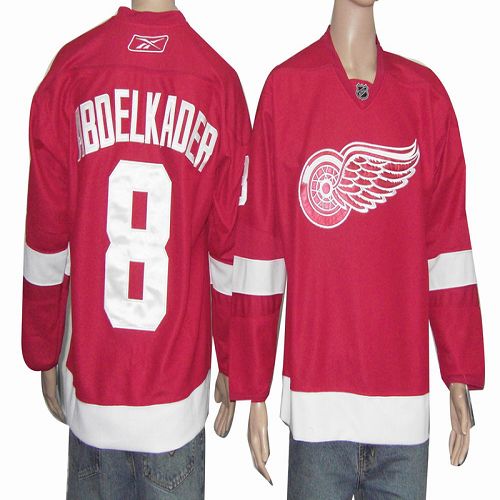 Justin Abdelkader Detroit Red Wings red jersey