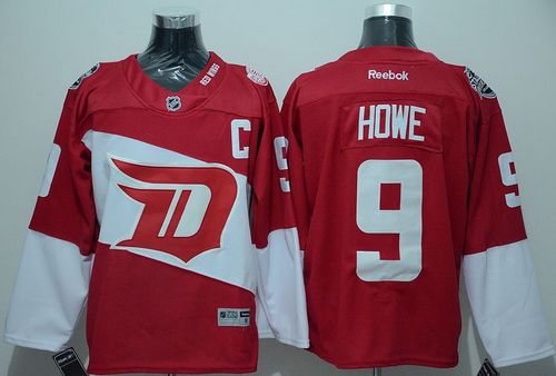 Gordie Howe Detroit Red Wings red Stadium Series jersey
