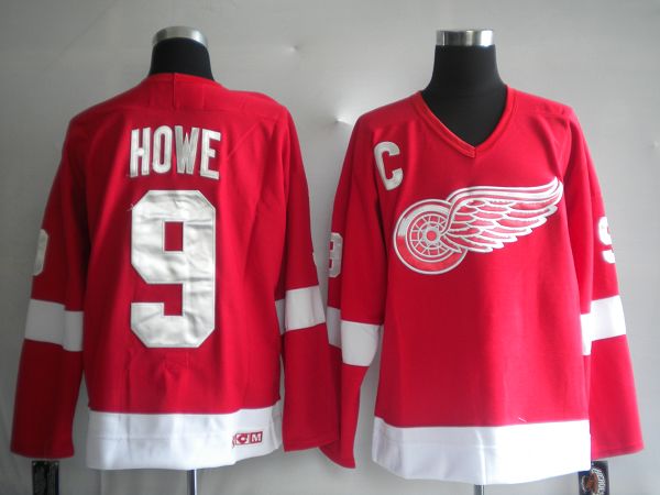 Gordie Howe Detroit Red Wings red jersey