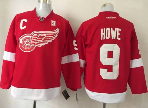 Gordie Howe Detroit Red Wings red jersey