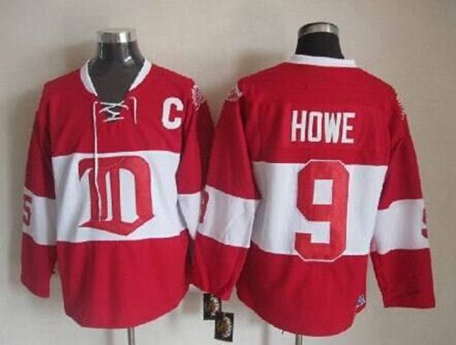 Gordie Howe Detroit Red Wings red Winter Classic jersey