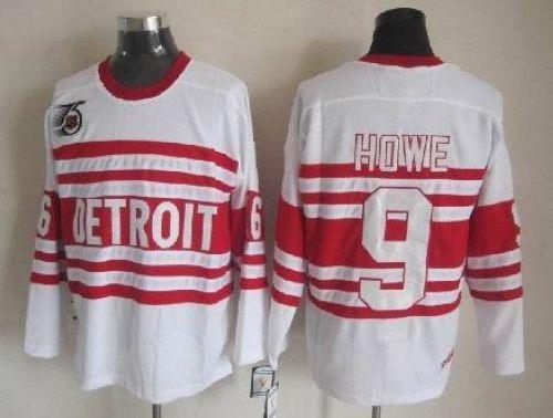 Gordie Howe Detroit Red Wings white Throwback jersey