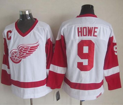 Gordie Howe Detroit Red Wings white Throwback jersey