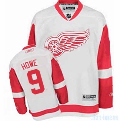 Gordie Howe Detroit Red Wings white jersey