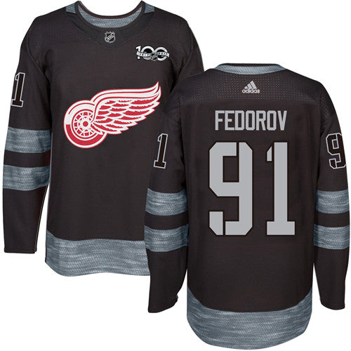 Sergei Fedorov Detroit Red Wings black jersey