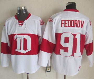Sergei Fedorov Detroit Red Wings white Winter Classic jersey