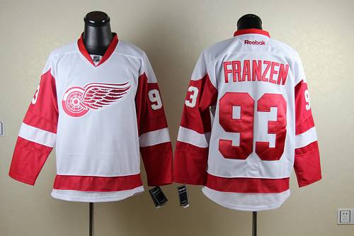 Johan Franzen Detroit Red Wings white jersey