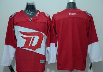 Custom Detroit Red Wings red Stadium Series jersey