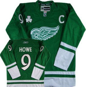 St Patty's Day Detroit Red Wings green jersey