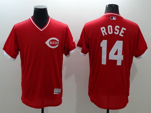 Pete Rose Cincinnati Reds red Authentic jersey
