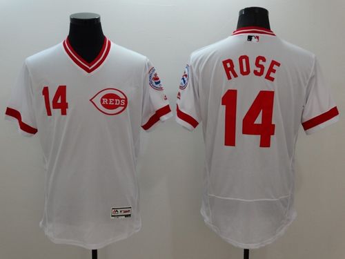 Pete Rose Cincinnati Reds white Authentic jersey