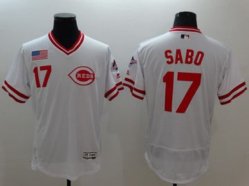 Chris Sabo Cincinnati Reds white Authentic jersey