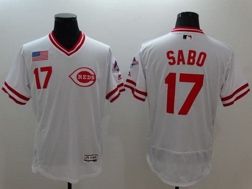 Chris Sabo Cincinnati Reds white Authentic jersey