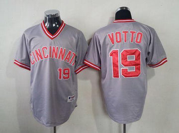 Joey Votto Cincinnati Reds grey jersey