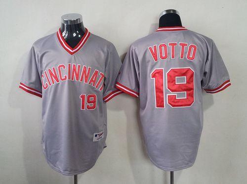 Joey Votto Cincinnati Reds grey jersey