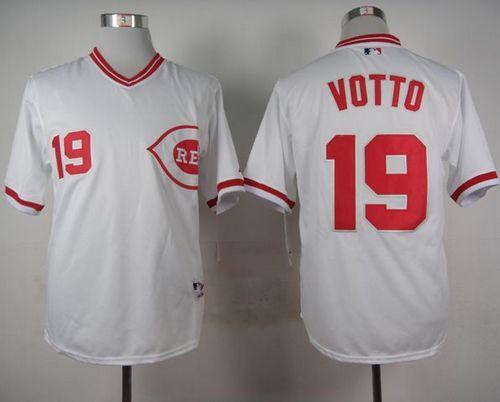 Joey Votto Cincinnati Reds white jersey